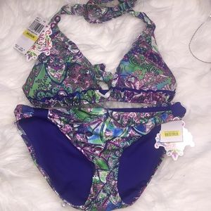 paisley print bikini by Becca